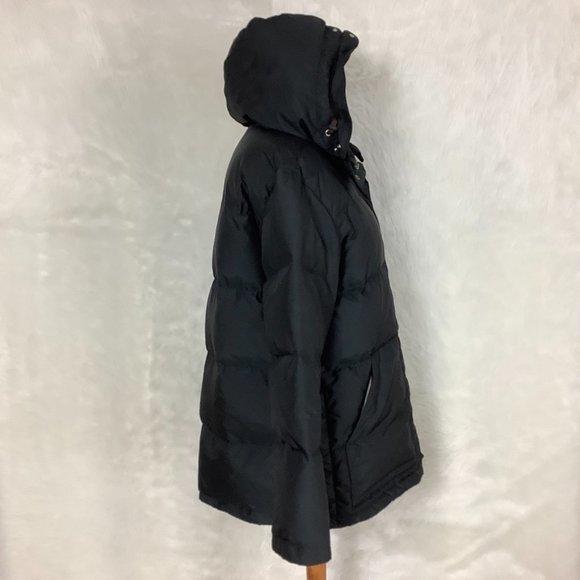 Postcard Black Hooded Goose Down Insulated Puffer Ski Jacket Coat 10 - Picture 6 of 13